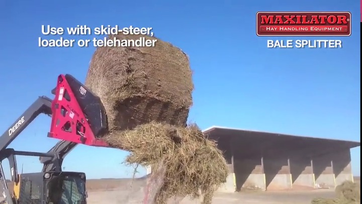 Round bale splitter - Maxilator Hay Handling Equipment