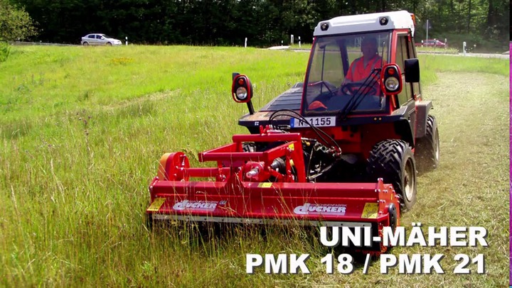 Mounted mower PMK series Gerhard DÜCKER GmbH KG flail