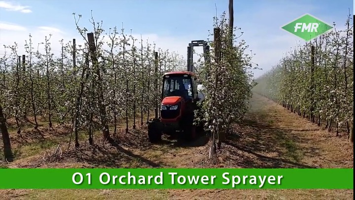 Trailed crop sprayer - O1 Tower Sprayer - FMR Group - for arboriculture /  folding arms