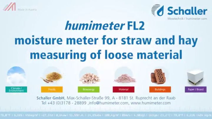 humimeter FL2 Hay and Straw Moisture Meter - Schaller Messtechnik